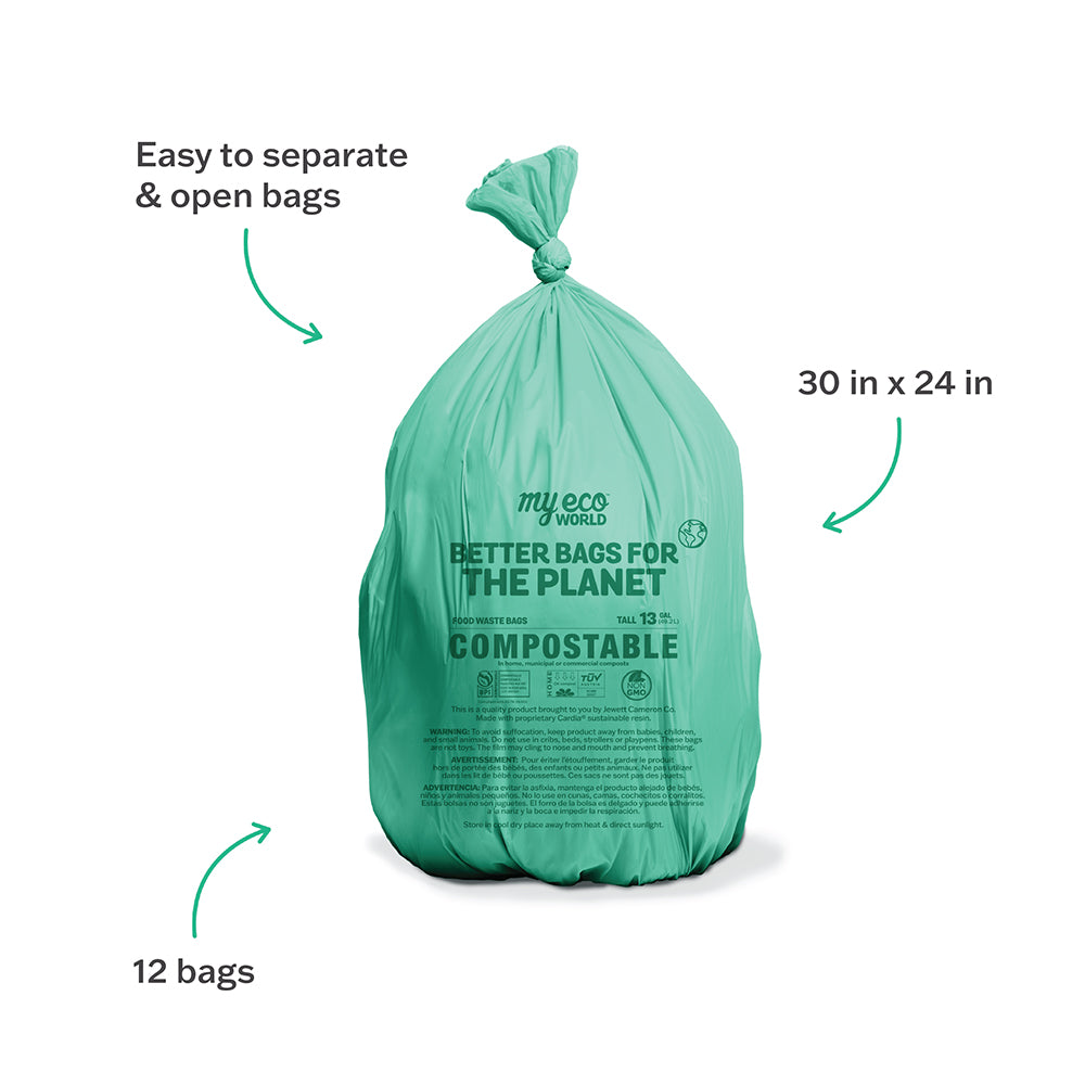 MyEcoWorld 13-gallon Compostable Food Waste Bag, 72-count