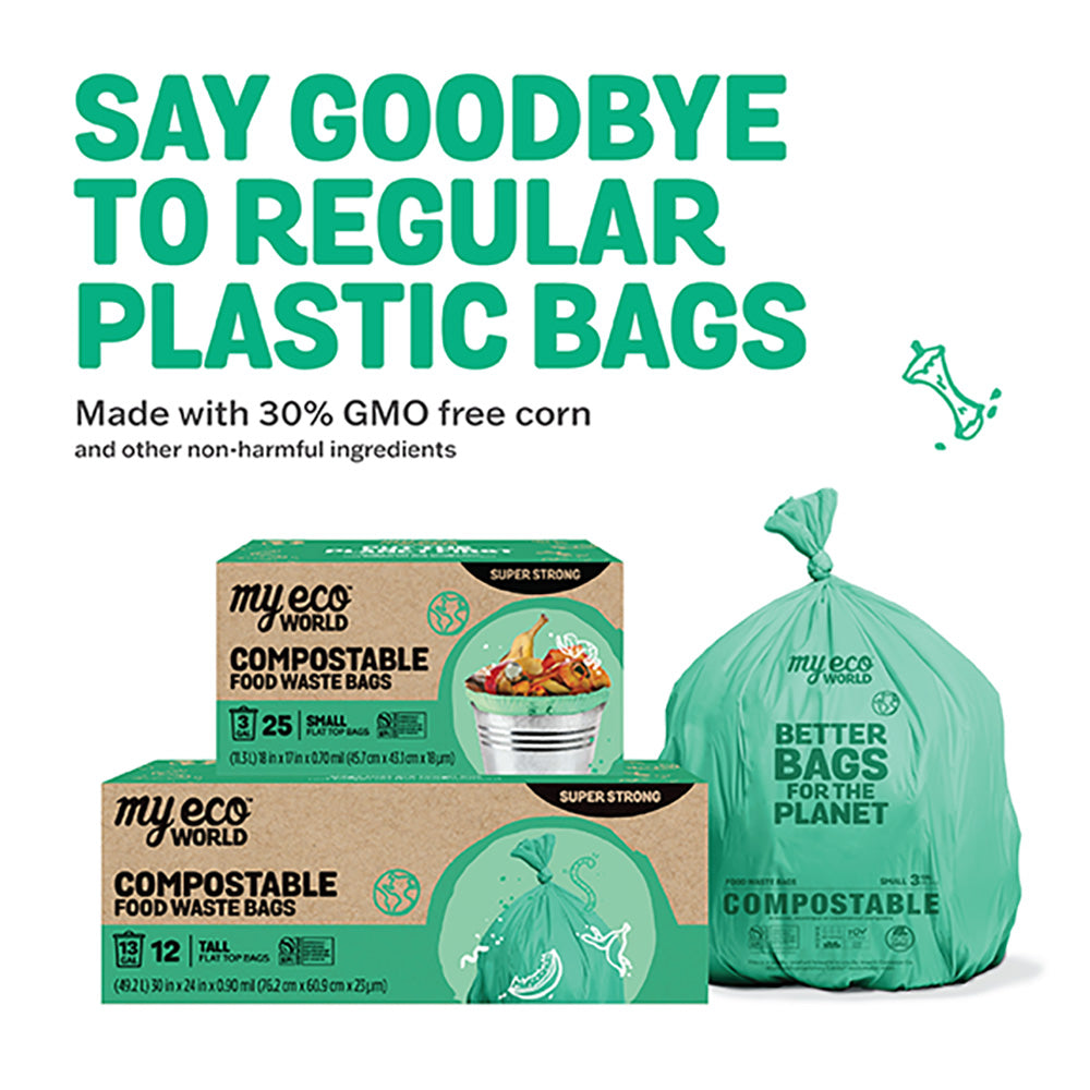 Buy Haahaa Oxo-Biodegradable Garbage Bags - Medium, Green, Compostable,  Twist & Tie, 48 cm x 53 cm Online at Best Price of Rs null - bigbasket