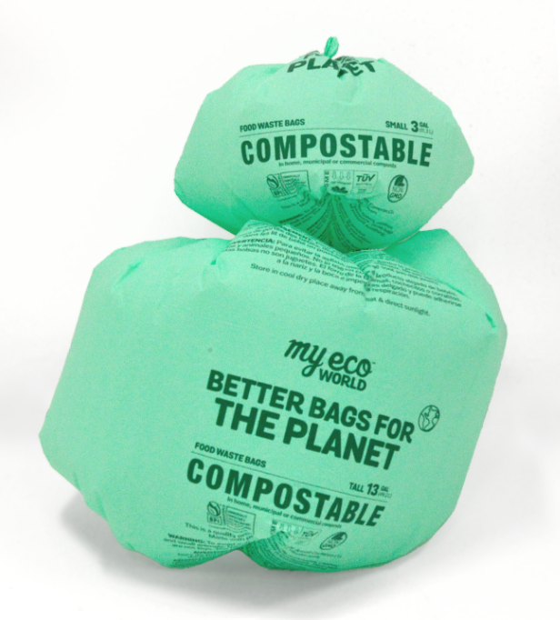 Compostable Trash Bags, 3 Gallon Biodegradable Small Garbage Bags